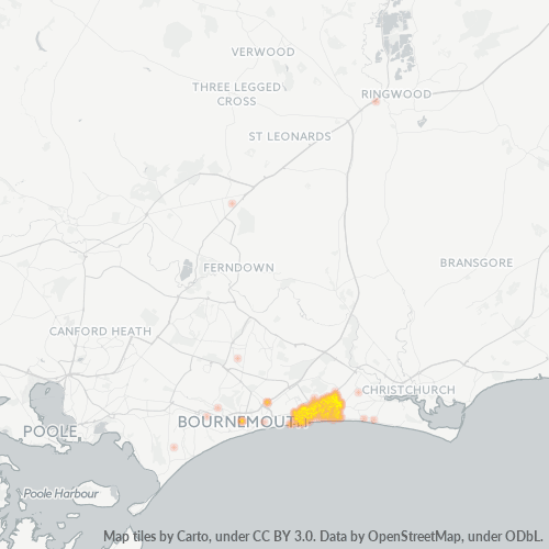 BH5 Business Density Heatmap