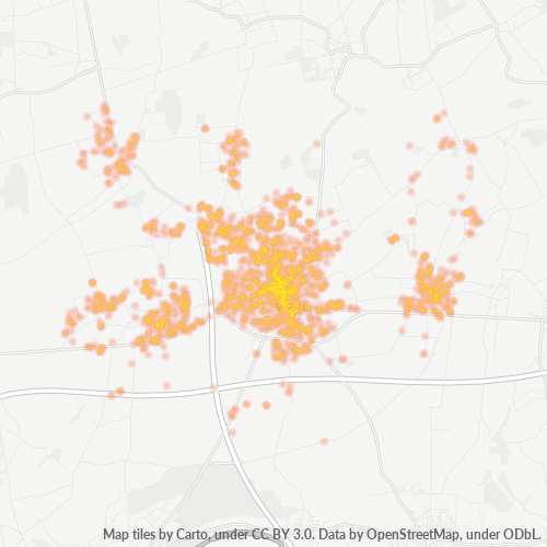 Heatmap für plz 59457