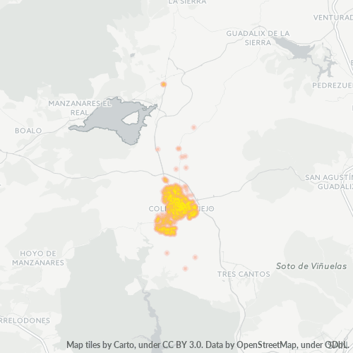 28770 Mapa de calor de densidad empresarial