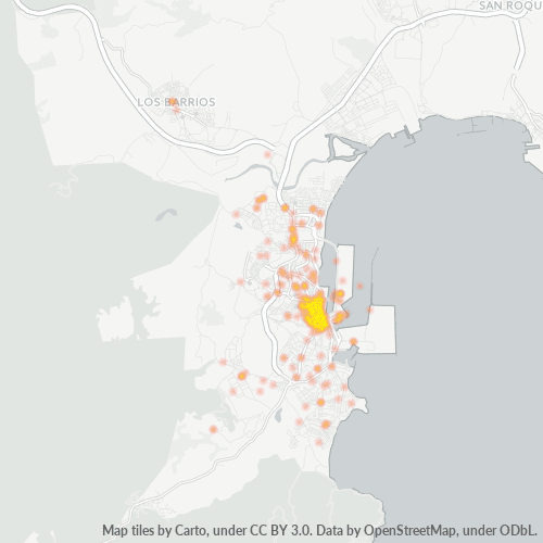Mapa de calor para código postal 11201