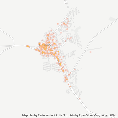 76630-000 Heatmap de Densidade da Empresa