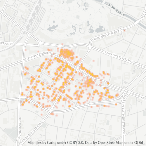 Heatmap für plz 10789