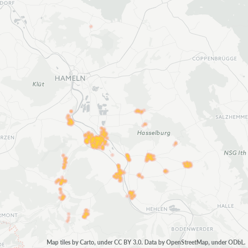 Heatmap für plz 31860
