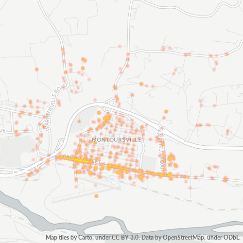 17754 Business Density Heatmap