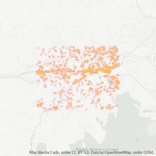 28715 Business Density Heatmap