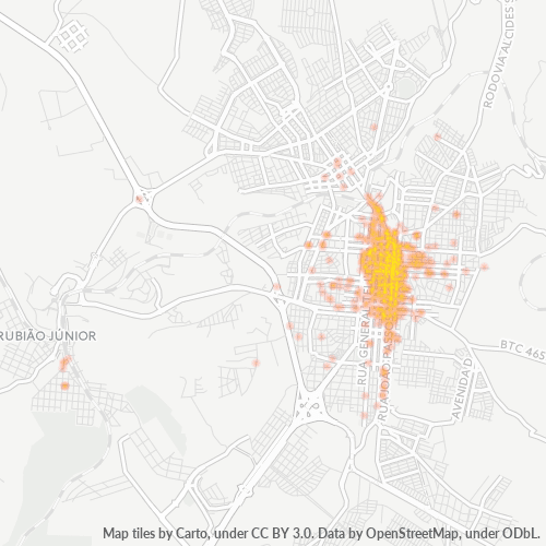 18600-000 Heatmap de Densidade da Empresa