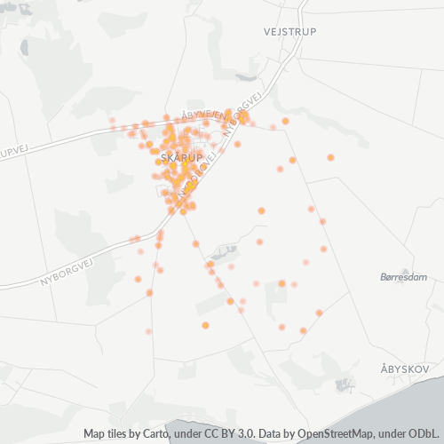 5881 Heatmap over forretningstæthed