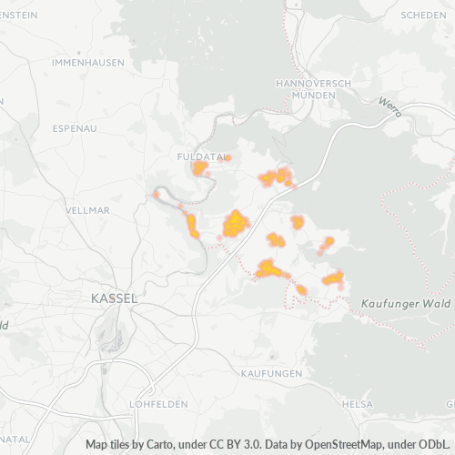 Heatmap für plz 34355