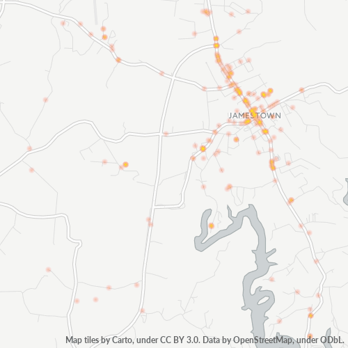42629 Business Density Heatmap