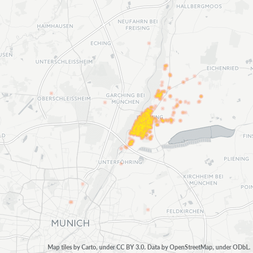 85737 Standortdichte-Heatmap