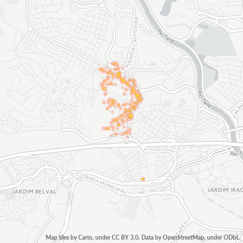 06412-000 Mapa de calor de densidad empresarial