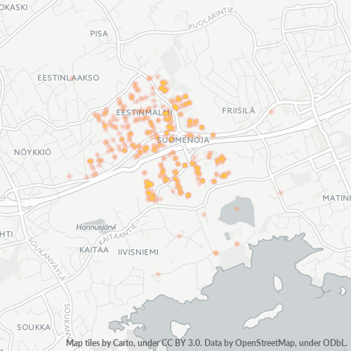 02270 Yritystiheys lämpökarttana