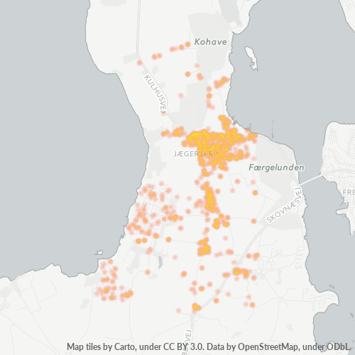 3630 Heatmap over forretningstæthed