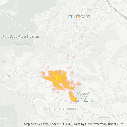 70567 Standortdichte-Heatmap