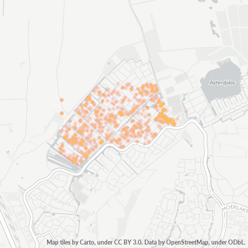 Heatmap voor postcode 4823