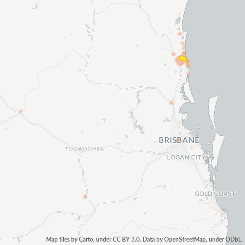 4558 Business Density Heatmap