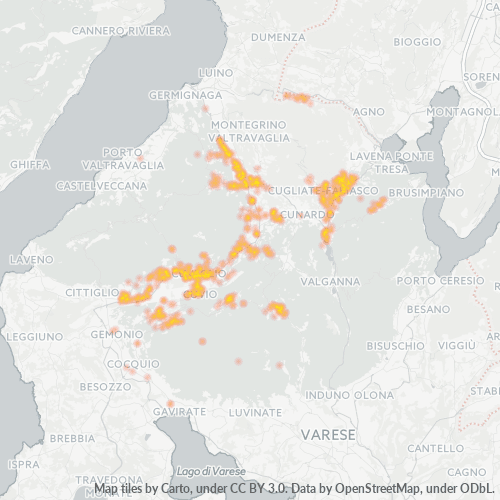 Mappa di calore per cap 21030