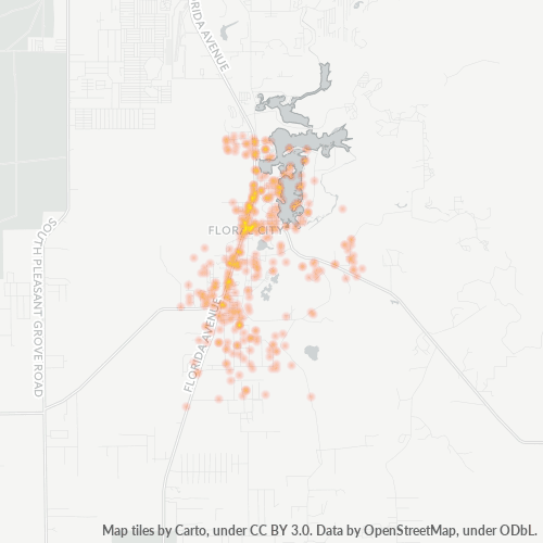 34436 Business Density Heatmap