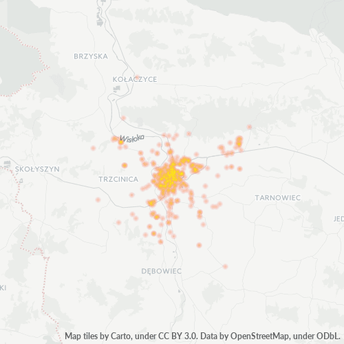 38-200 Mapa intensywności działalności gospodarczej
