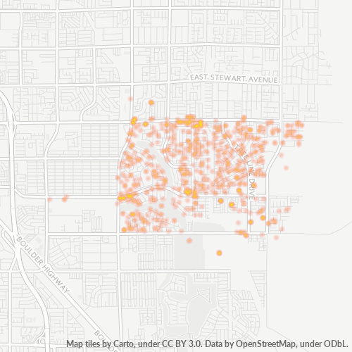 89142 Business Density Heatmap