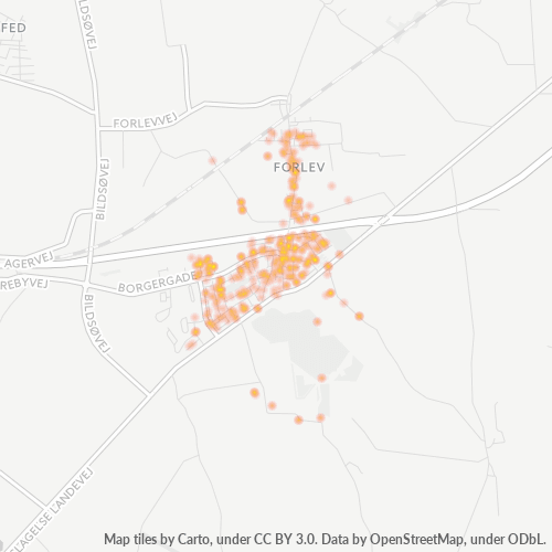 4241 Heatmap over forretningstæthed