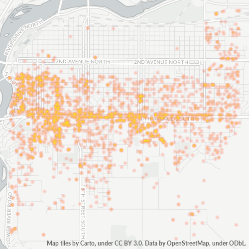 59405 Business Density Heatmap