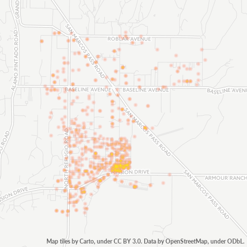 93460 Business Density Heatmap