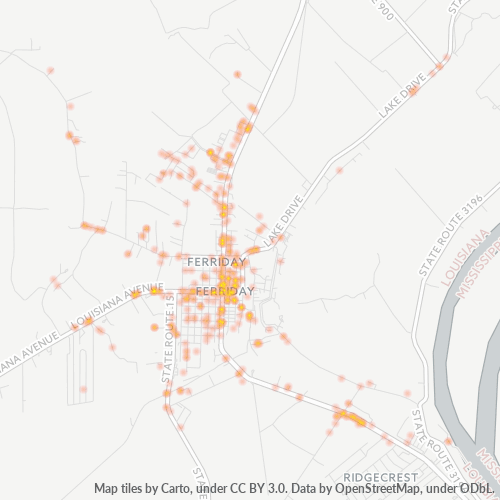 71334 Business Density Heatmap