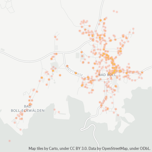Heatmap für plz 73087
