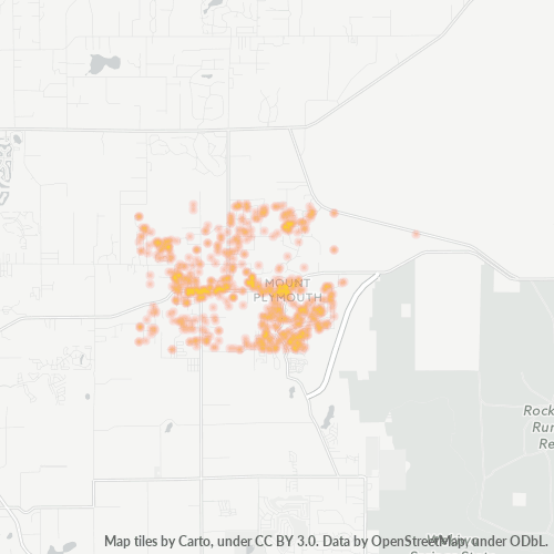 32776 Business Density Heatmap