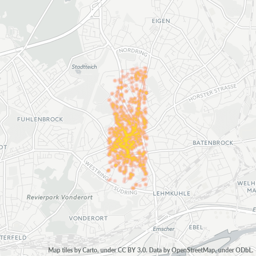 Heatmap für plz 46236