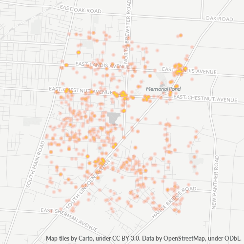 08361 Business Density Heatmap