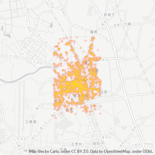 820 商業密度熱圖