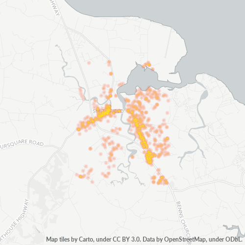 23430 Business Density Heatmap