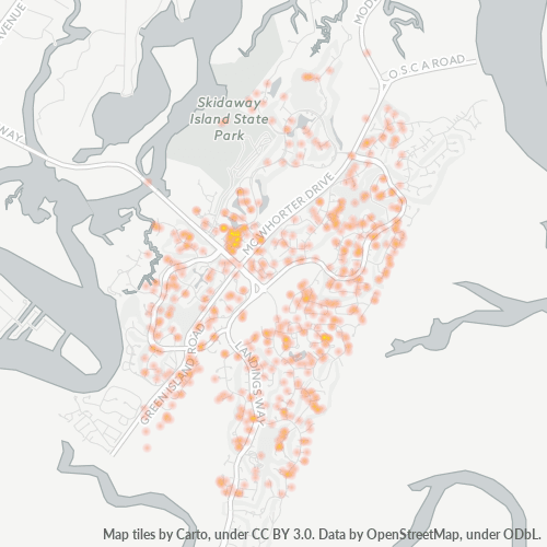 31411 Business Density Heatmap