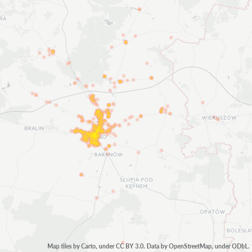 63-600 Mapa intensywności działalności gospodarczej