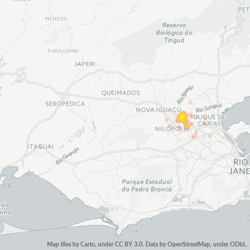 25550-000 Mapa de calor de densidad empresarial