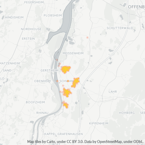 Heatmap für plz 77963