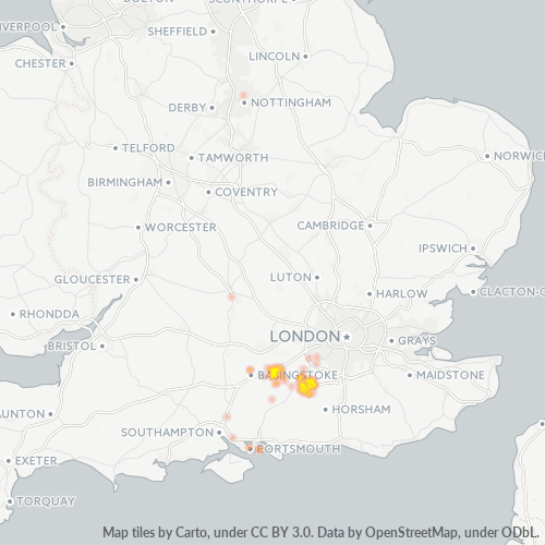GU5 Business Density Heatmap