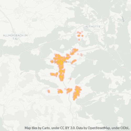 Heatmap für plz 73635