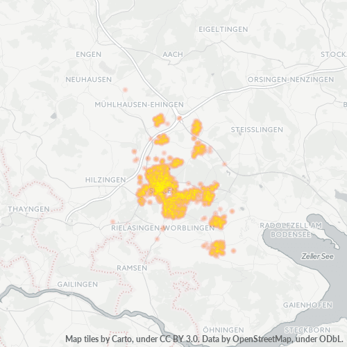 Heatmap für plz 78224
