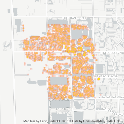 33029 Business Density Heatmap