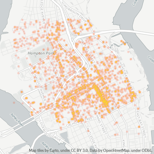 29403 Business Density Heatmap