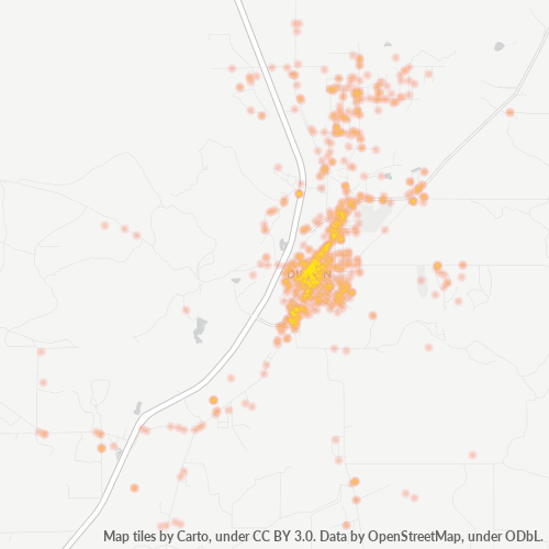 59725 Business Density Heatmap