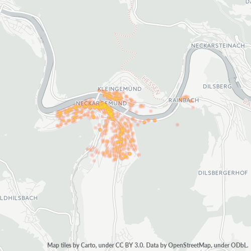 Heatmap für plz 69151