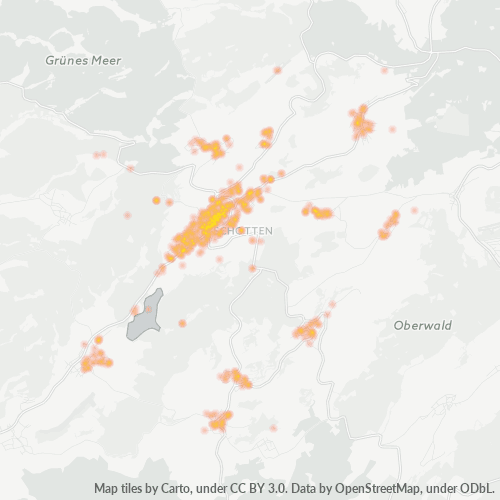 Heatmap für plz 63679