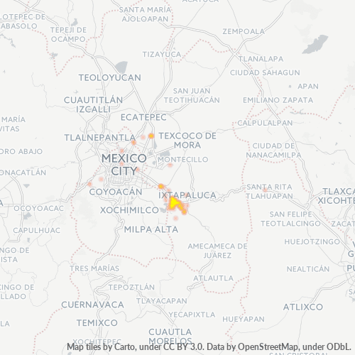 56617 Mapa de calor de densidad empresarial