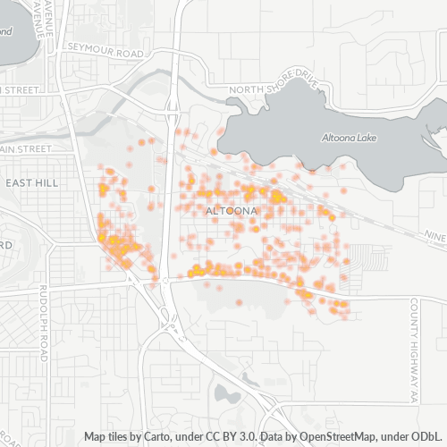 54720 Business Density Heatmap