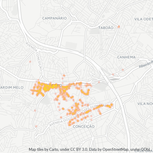 09911-000 Heatmap de Densidade da Empresa