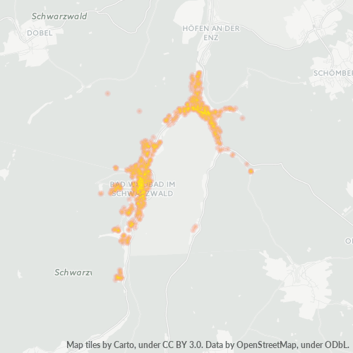 Heatmap für plz 75323